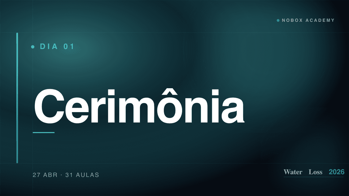 Dia 1 · Segunda 27/04 — Cerimônia + 9 Sessões